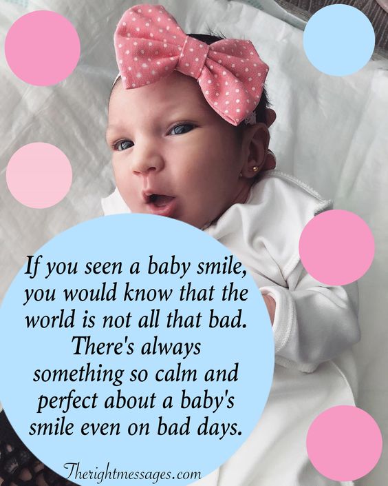 If you seen a baby smile