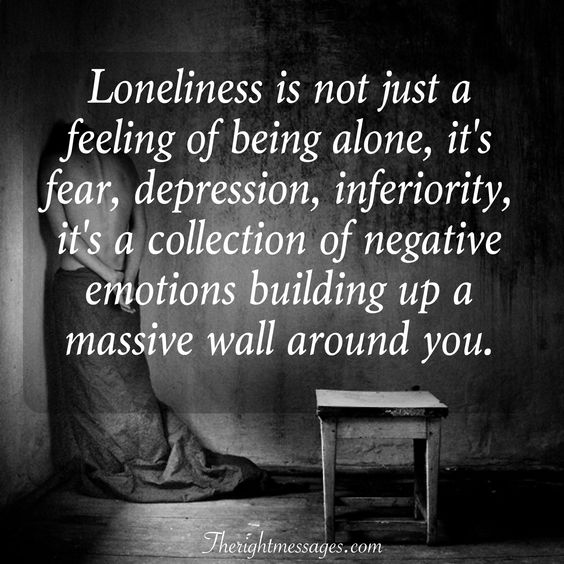 feeling of being alone quote