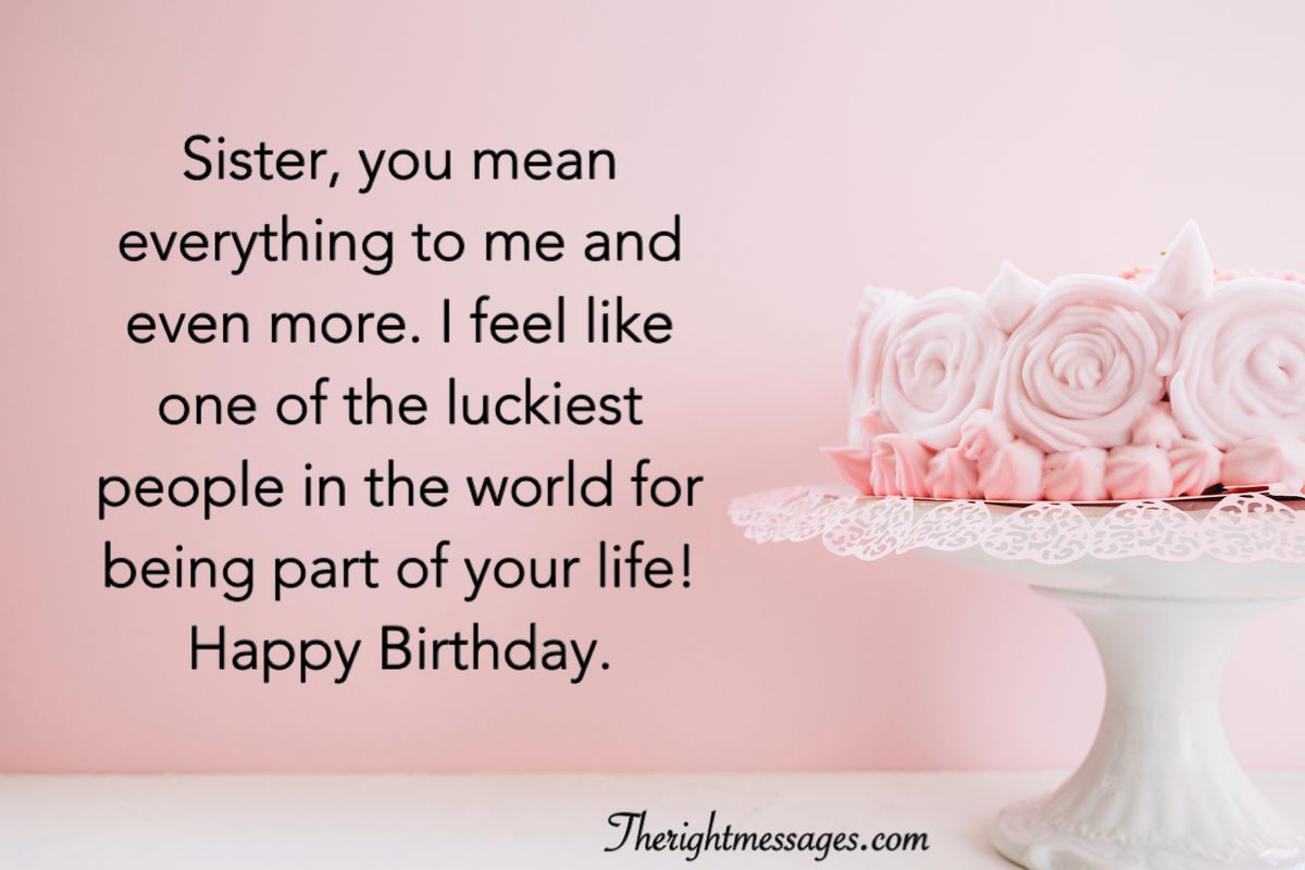 Birthday Wishes For Sister